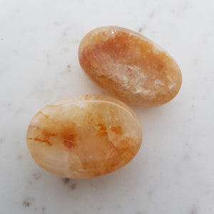 Golden Quartz Worry Stone