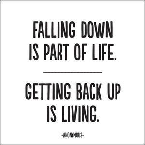 Falling Down Is Part of Life Fridge Magnet