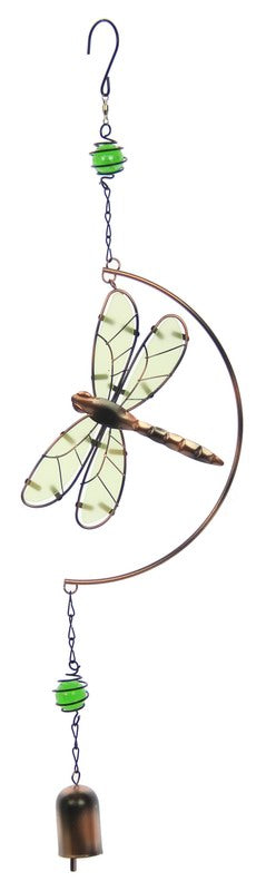 Glow In The Dark Dragonfly Bell Wind Chime (approx. 56x15.5x3cm)