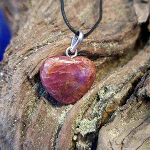 Ruby Heart Pendant (15mm)