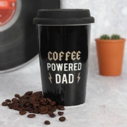 Dad Coffee Powered Travel Mug (approx. 15x9.5cm)
