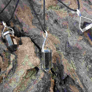 Smokey Quartz Point Pendant (sterling silver) small